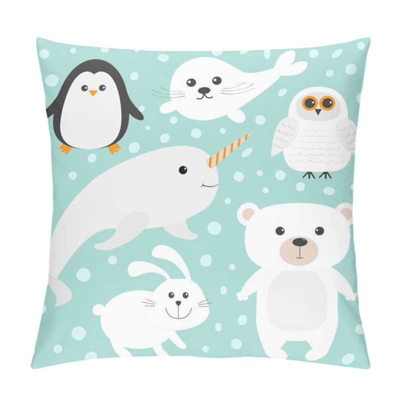 Personality  Arctic Polar Animals Set Pillow Covers