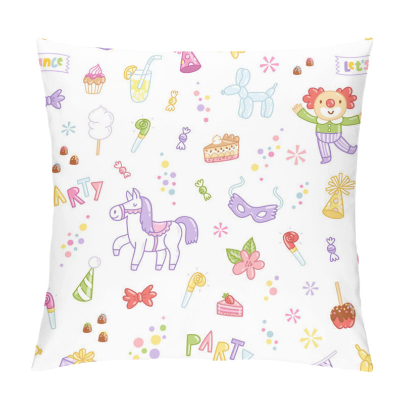 Personality  Kids Party Seamless Pattern Pillow Covers