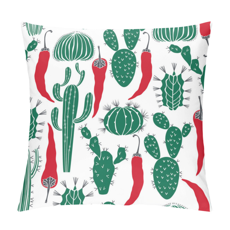 Personality  Cactuses And Hot Peppers. Pillow Covers