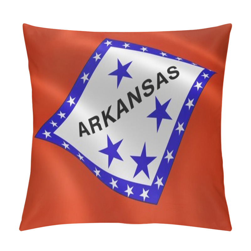 Personality  Arkansan Flag In The Wind Pillow Covers