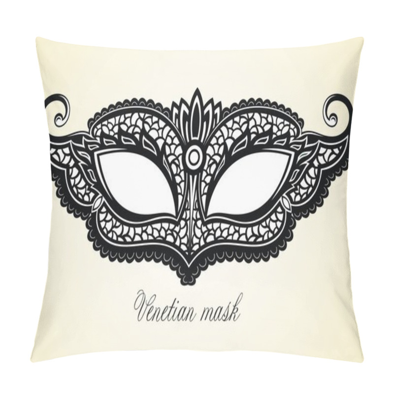 Personality  Beautiful Mask. Mardi Gras Vector Background Pillow Covers