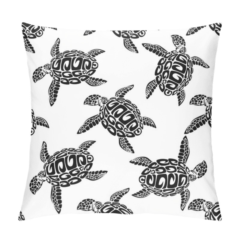 Personality  Marine Turtles Seamless Background Pattern Pillow Covers