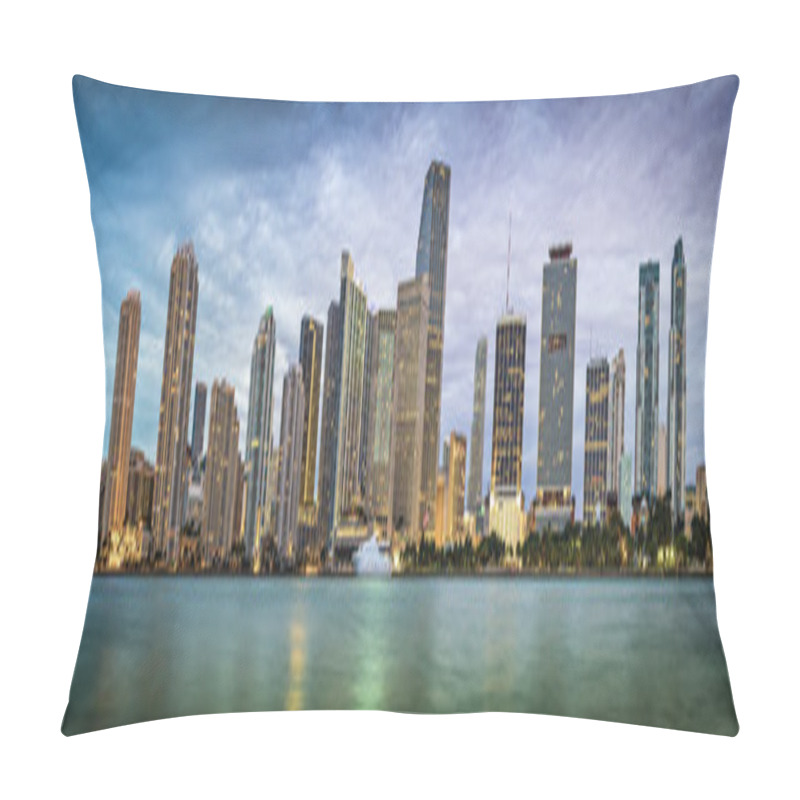 Personality  Miami Skyline Pillow Covers