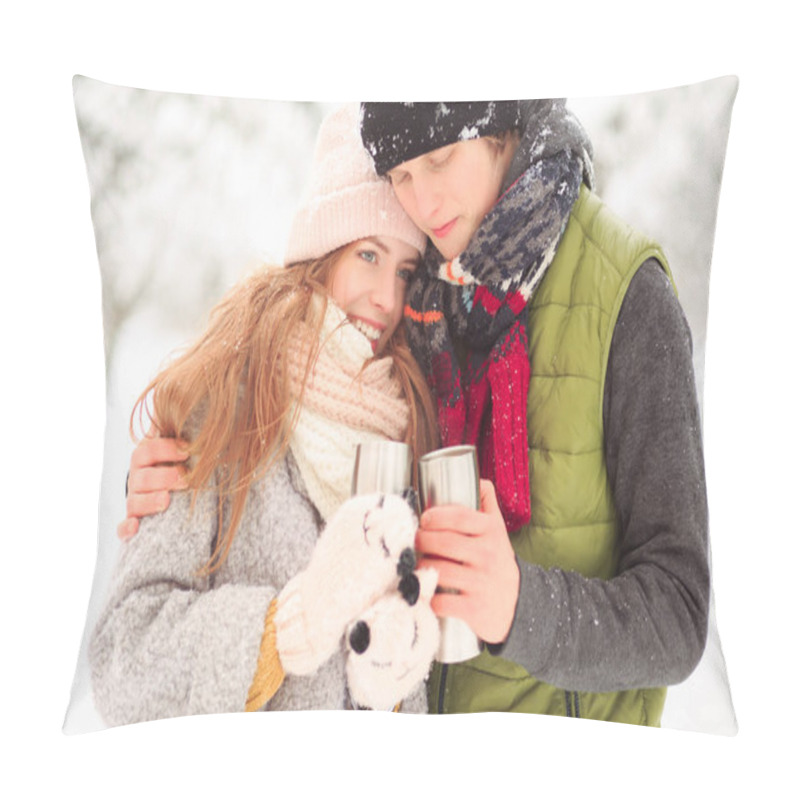 Personality  Winter Day In The Park Pillow Covers