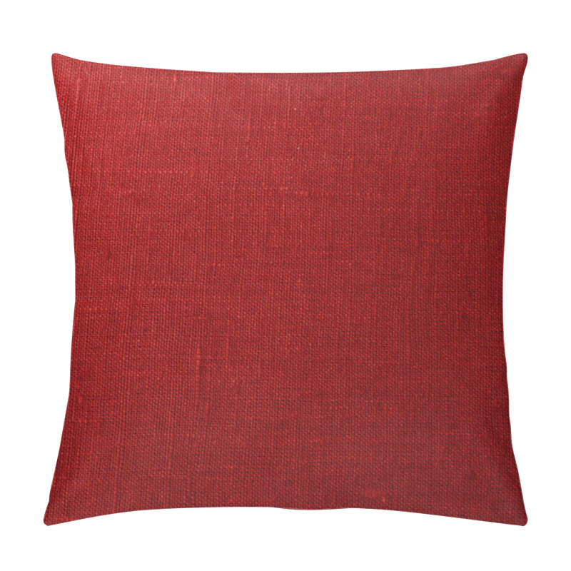 Personality  Red Canvas Texture Pillow Covers