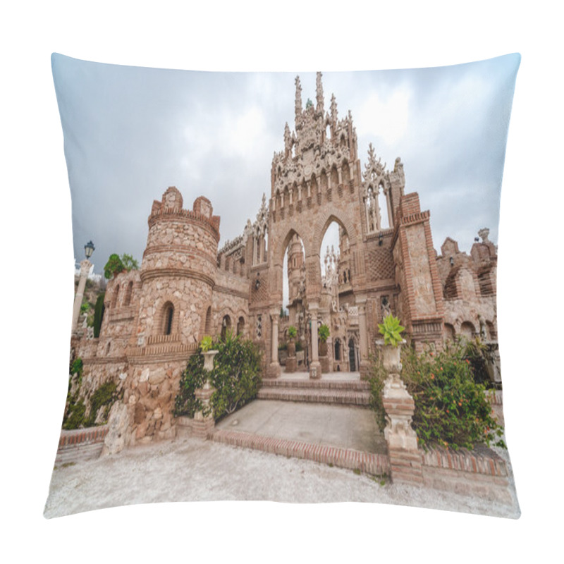 Personality  Colomares Castle. Benalmadena Town. Spain Pillow Covers