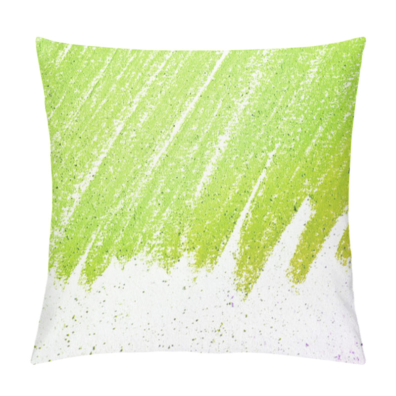 Personality  Green Painted Canvas Abstract Background Pillow Covers