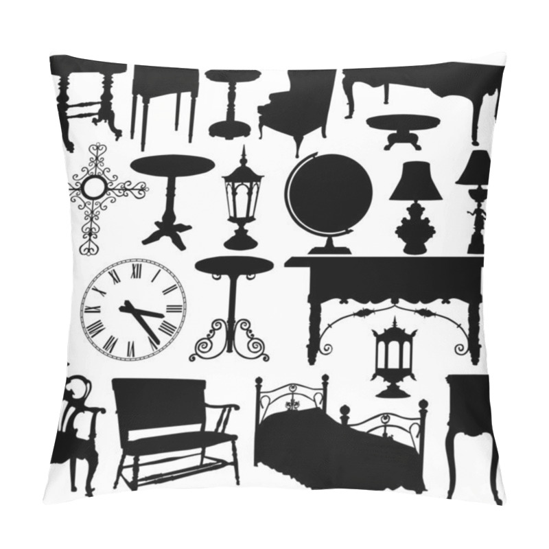 Personality  Antique Furniture Vector Pillow Covers