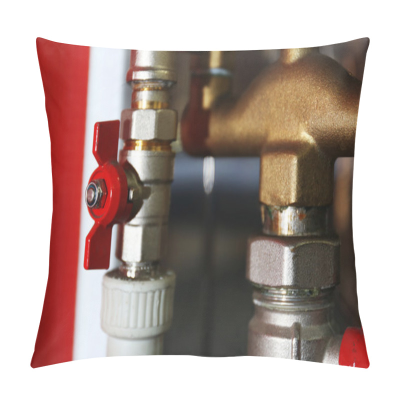 Personality  Heating System In A Boiler Room Pillow Covers