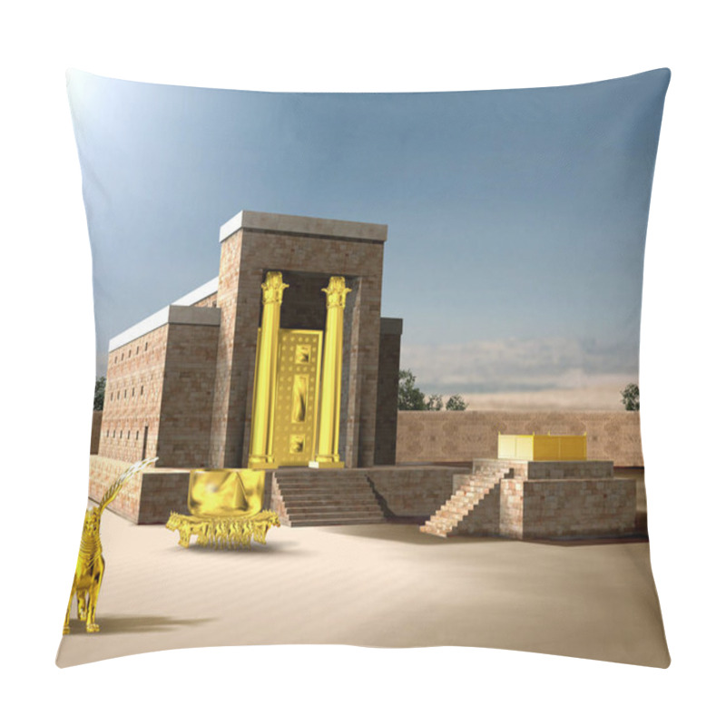 Personality  Jewish First Temple Of Solomon Pillow Covers