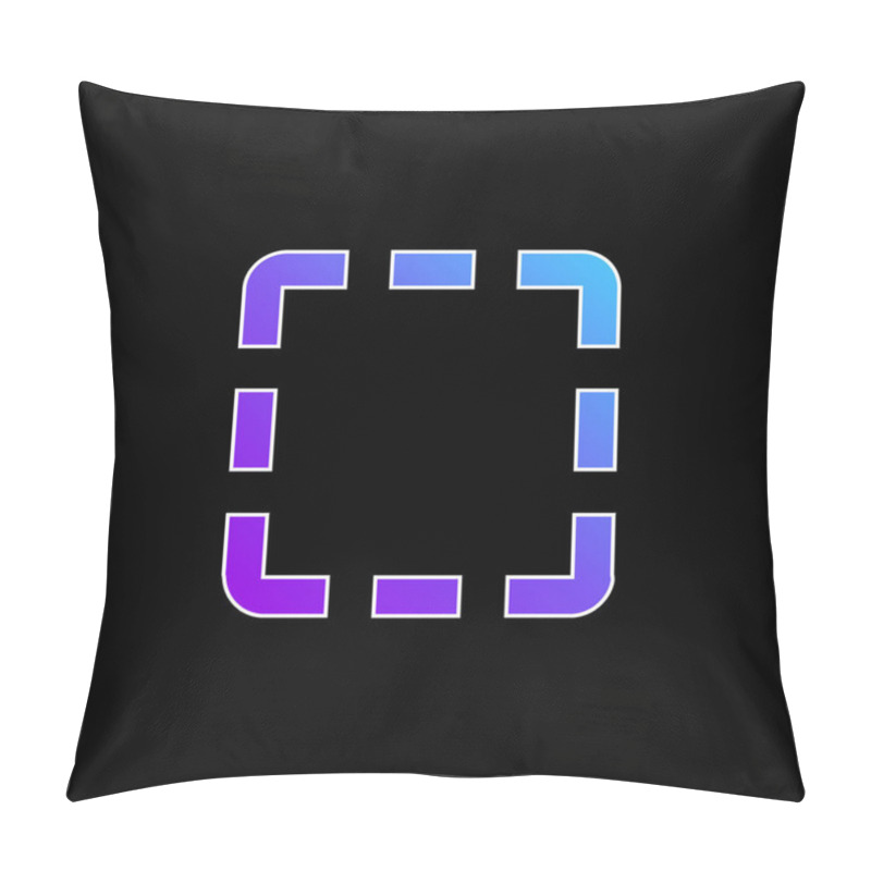 Personality  Allocation Blue Gradient Vector Icon Pillow Covers