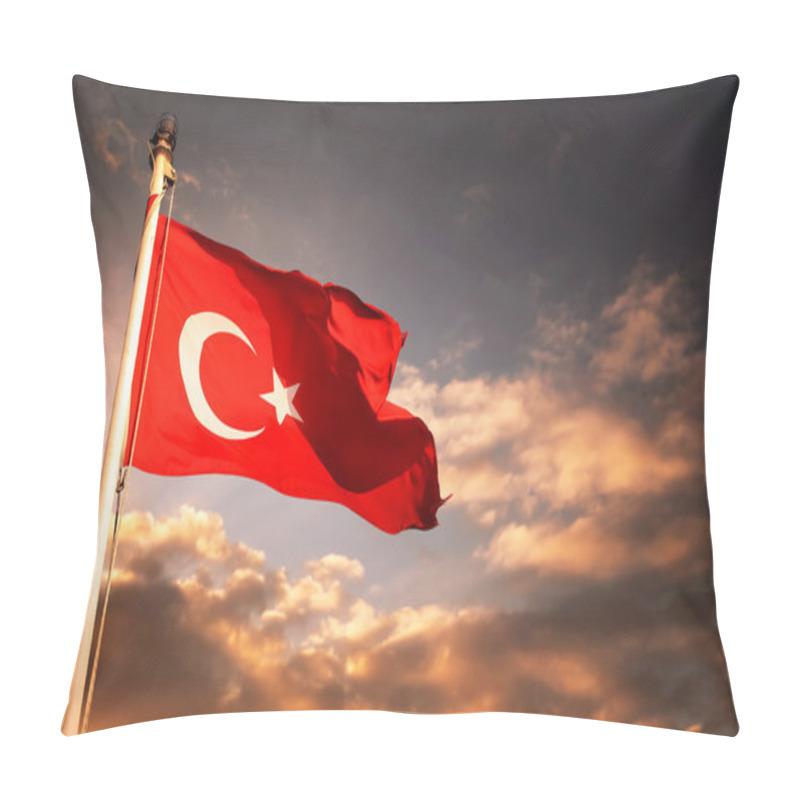 Personality  Turkish Flag Pillow Covers