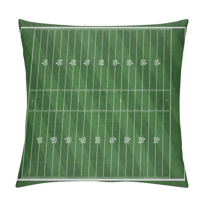 Personality  Top View Of American Football Field, Sport Background Pillow Covers