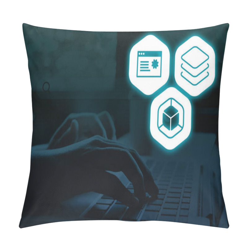 Personality  Elevate Your Business With DevOps Implementation Pillow Covers