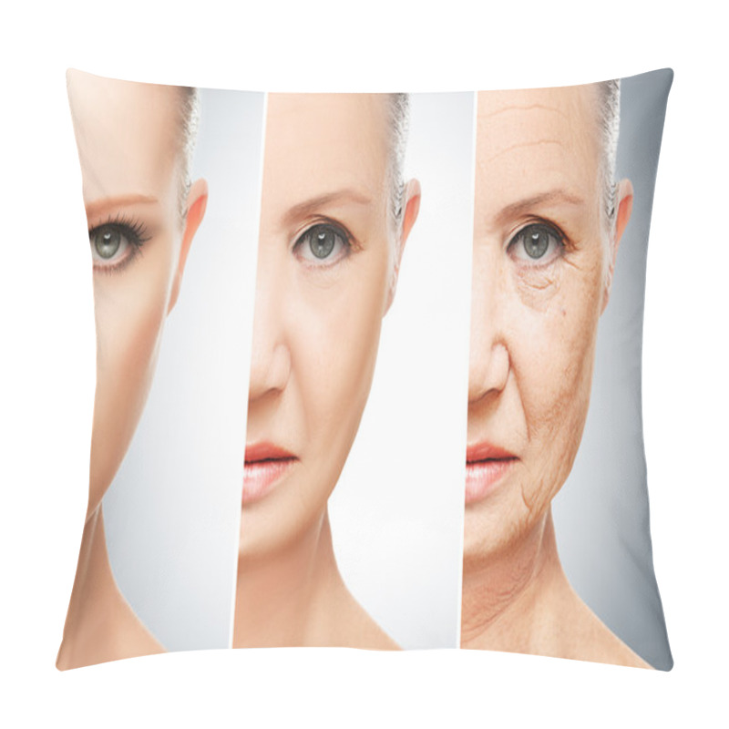 Personality  Concept Of Aging And Skin Care Pillow Covers