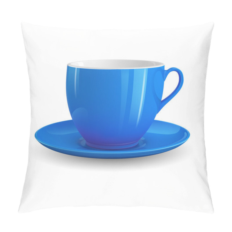 Personality  Blue Cup Pillow Covers