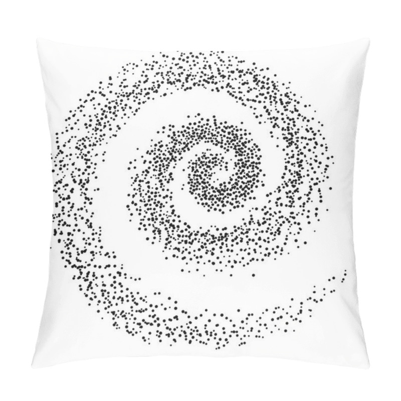 Personality  Spiral Vector Illustration. Abstract Swirl Form With Dots. Tornado Vector Illustration. Top View. Spiral Background. Business Spiral Backdrop. Technology Design Element. Swirl Background Pillow Covers