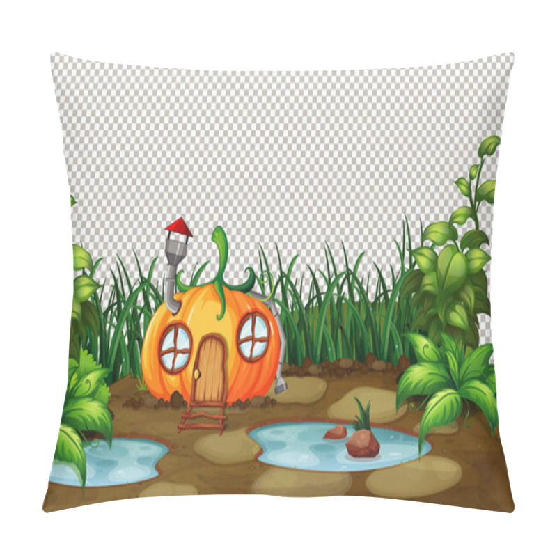 Personality  Nature Outdoor Fairy Tale Theme Transparent Background Illustration Pillow Covers