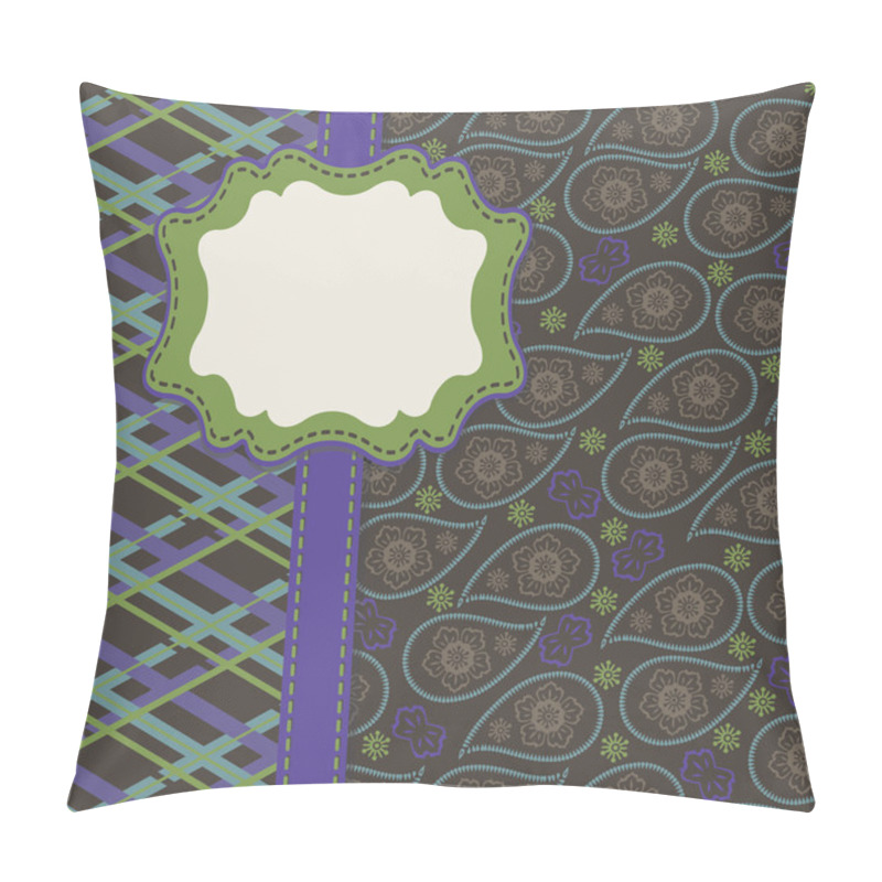 Personality  Tartan And Paisley In Mens Design Template,artwork Pillow Covers