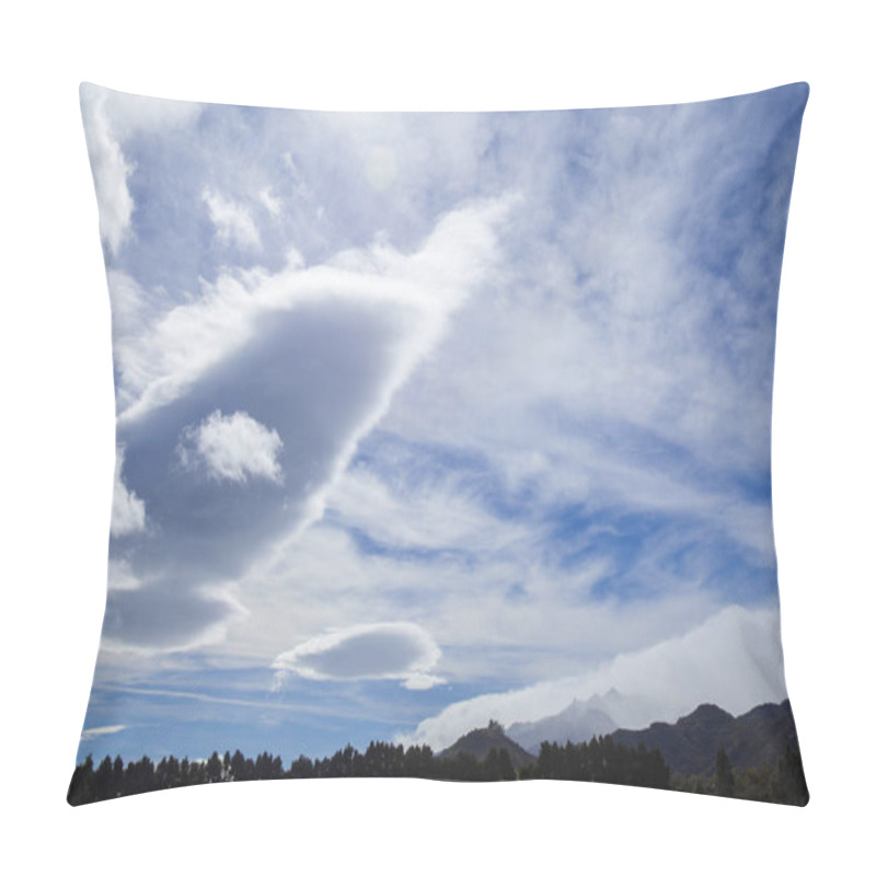 Personality  Cloudscape Over Gran Canaria, Including Some Forming Lenticular Clouds  Pillow Covers