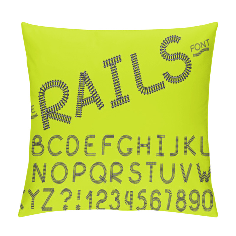 Personality  Set Of Vector Abstract Font And Alphabet Pillow Covers