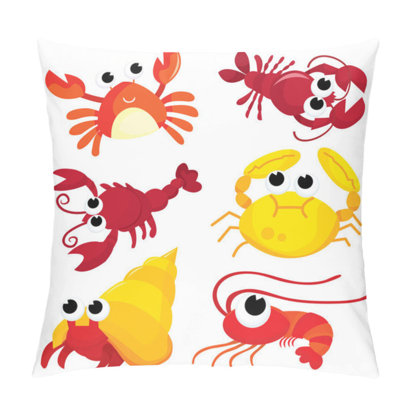 Personality  Cartoon Crustaceans Pillow Covers