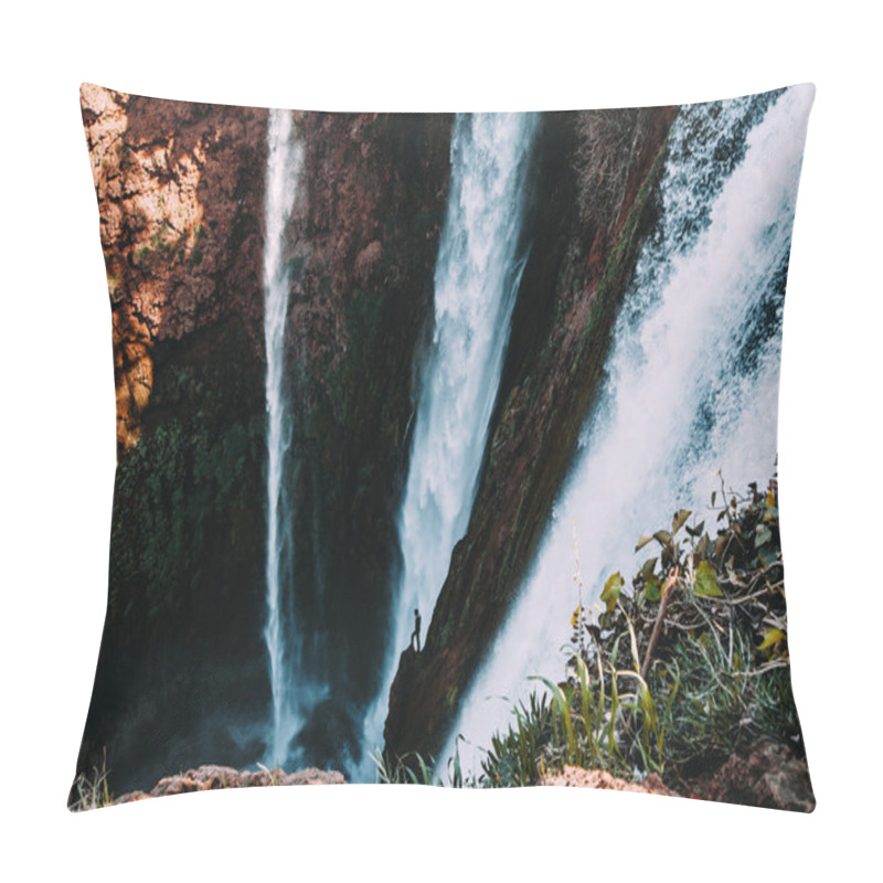 Personality  A Man In A Big Waterfalls Pillow Covers