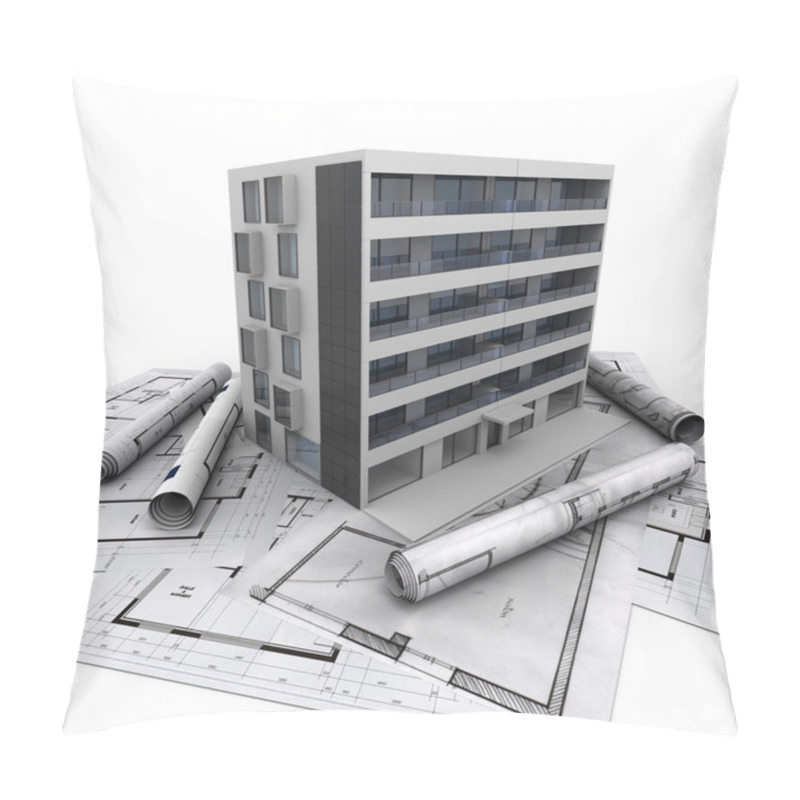 Personality  Apartment Building Architecture Pillow Covers