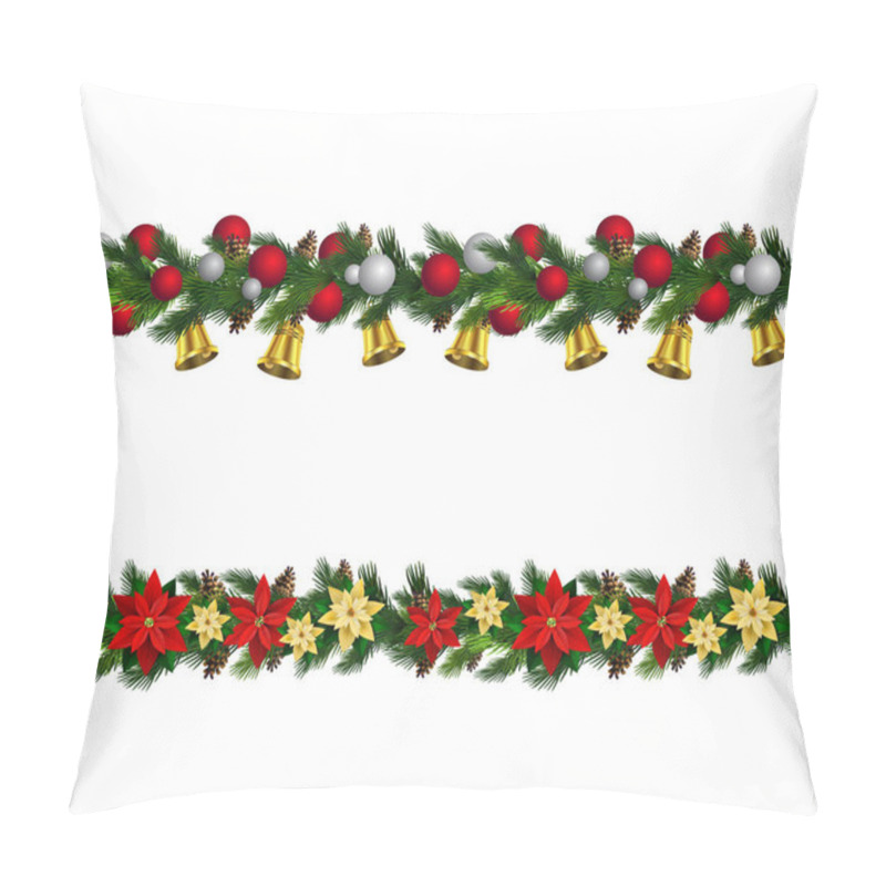 Personality  Vector Christmas Border Pillow Covers