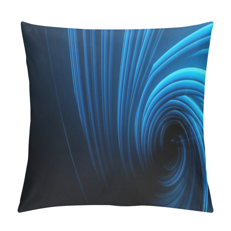 Personality  Technology Abstract With Futuristic Lines And Data Pillow Covers