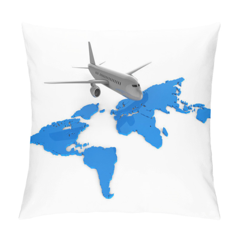 Personality  Worldwide Flights Means Web Site And Aeroplane Pillow Covers