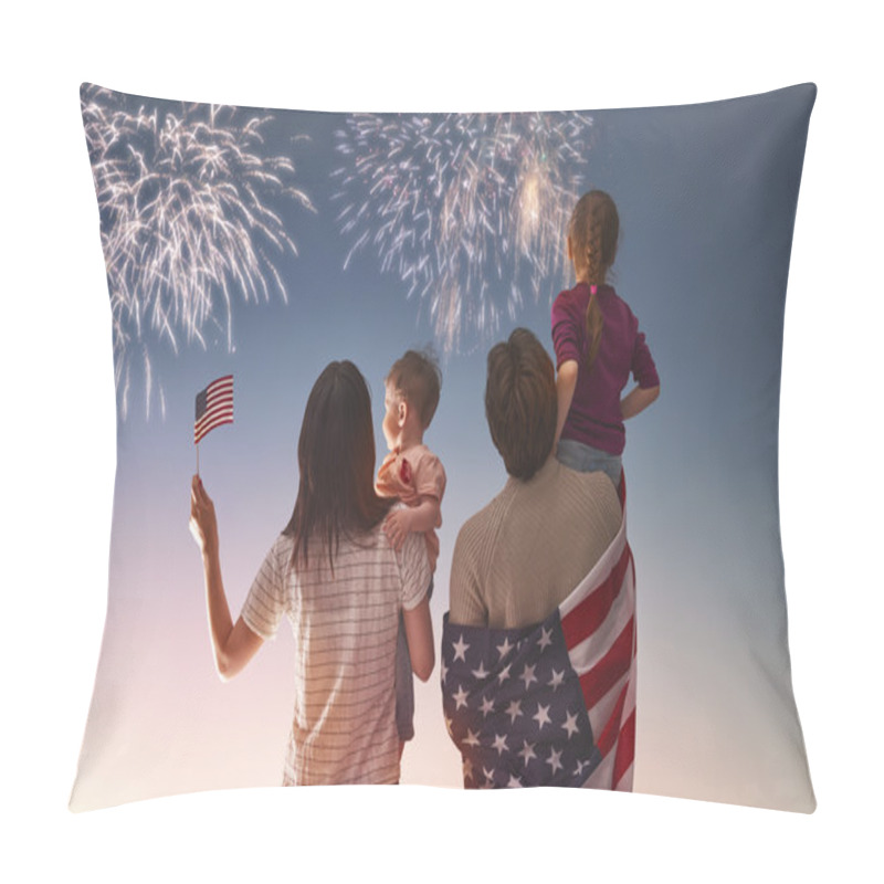 Personality  Patriotic Holiday And Happy Family Pillow Covers