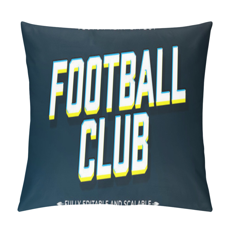 Personality  Football Editable Text Effect, Editable Sport And Ball Text Styl Pillow Covers