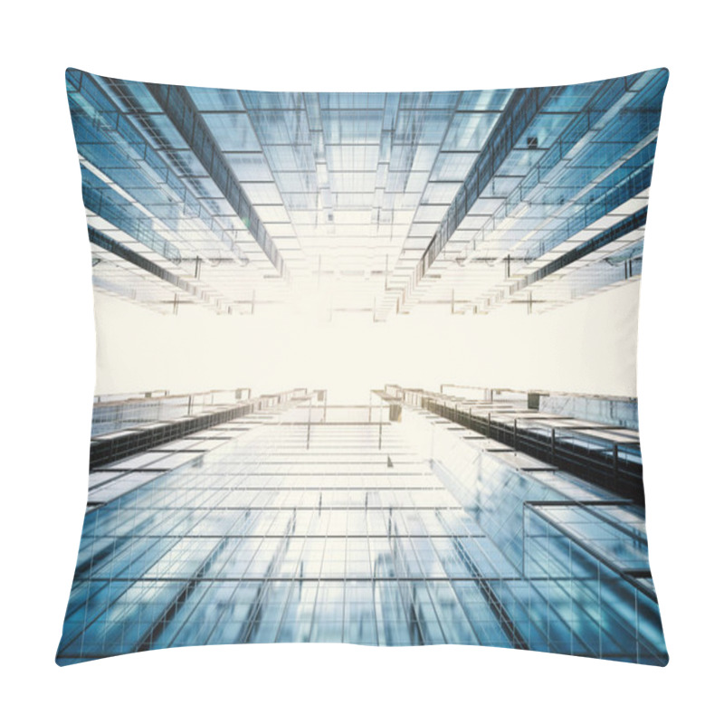 Personality  Highrise Office Building Abstract Background Pillow Covers