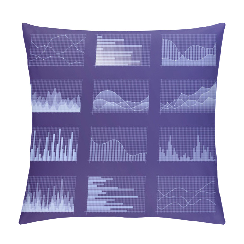 Personality  Charts Vector Set.  Pillow Covers