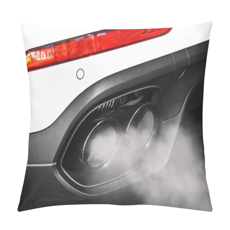 Personality  Close Up Of A Car Dual Exhaust Pipe Pillow Covers