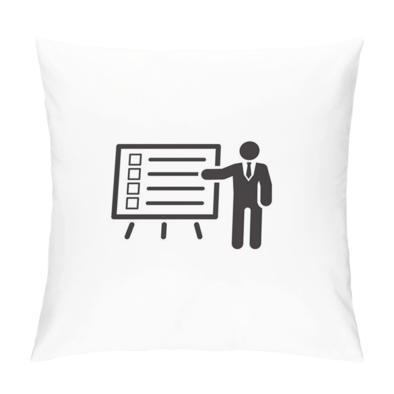 Personality  Problem Statements Icon. Flat Design. Pillow Covers