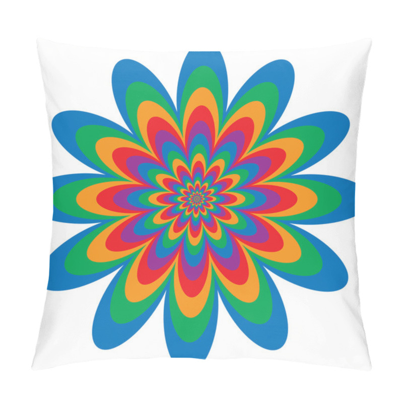 Personality  Op Art Flower Pillow Covers