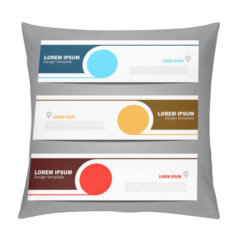 Personality  Design Horizontal Template Flyer Banner. Vector Illustration. Pillow Covers