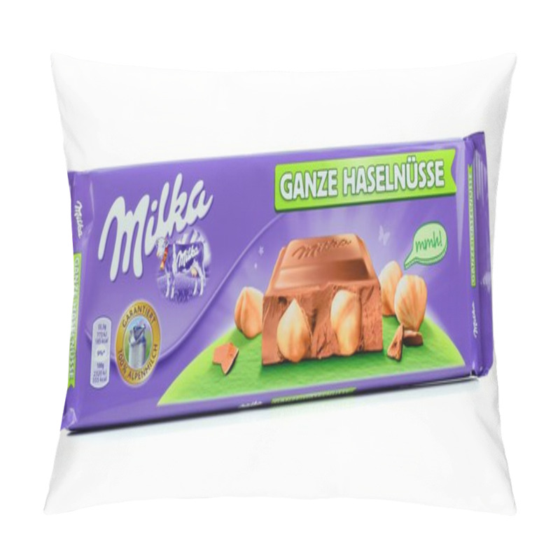 Personality  A Bar Of Milka Mondelez Hazelnut Milk Chocolate Pillow Covers