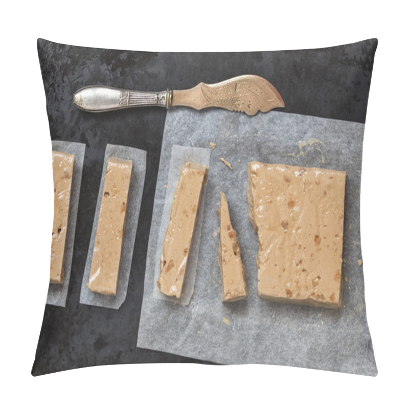 Personality  Turron, Typical Spanish Christmas Dessert For Christmas Pillow Covers