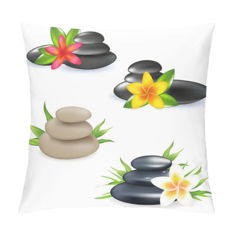 Personality  4 Spa Still Life With Frangipani Pillow Covers