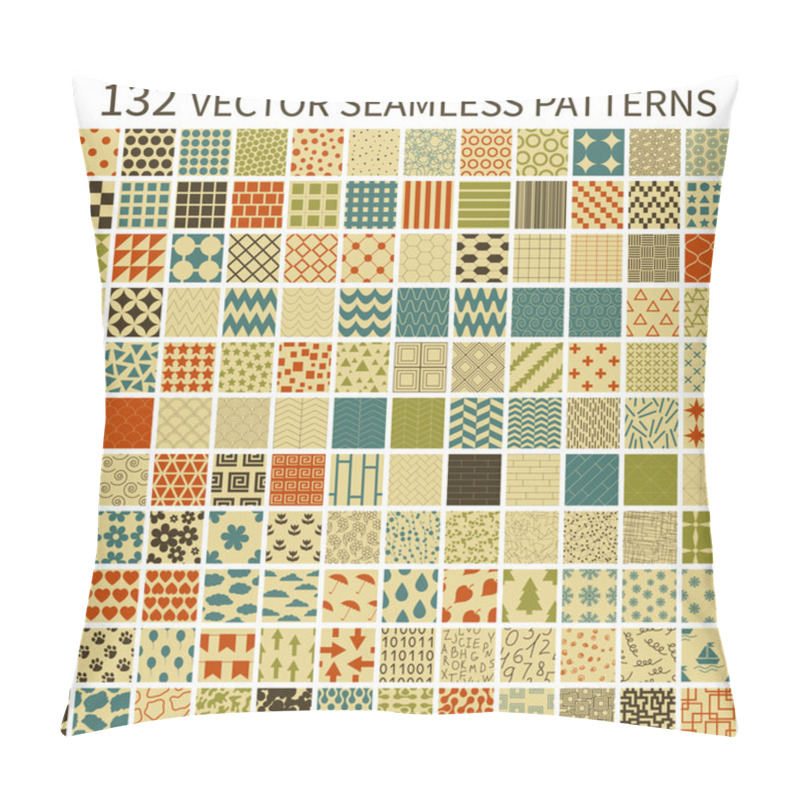 Personality  Retro Seamless Patterns Pillow Covers