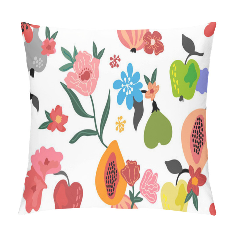 Personality  Fruits And Flowers. Swimwear Textile Collection. Pillow Covers