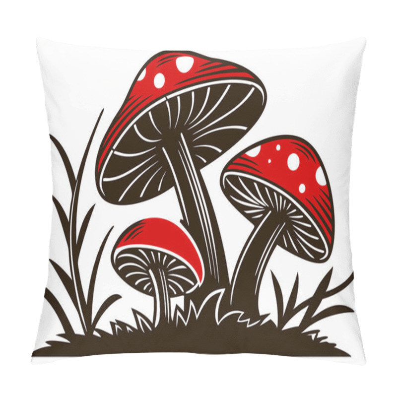 Personality  Discover A Stunning Valentine-themed Collection Of Silhouettes Featuring Coral, Mushroom, Sunflower, Maple Leaf, Pinecone, Bat, And Rocket Designs On A Solid White Background. Perfect For Creative Projects, Holiday Designs, And Artistic Inspiration.  Pillow Covers