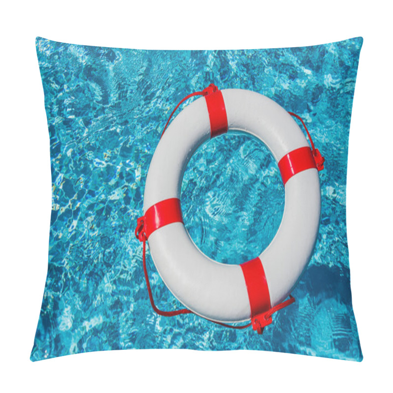 Personality  Lifebuoy In A Swimming Pool Pillow Covers