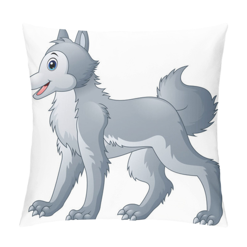 Personality  Cute Wolf Cartoon Pillow Covers