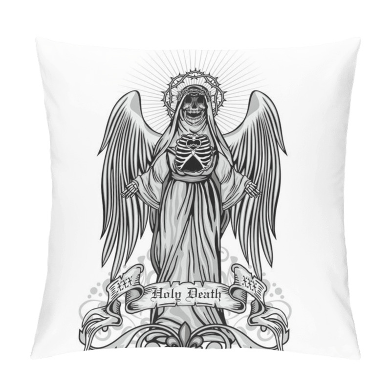 Personality   Grunge Skull Coat Of Arms Pillow Covers