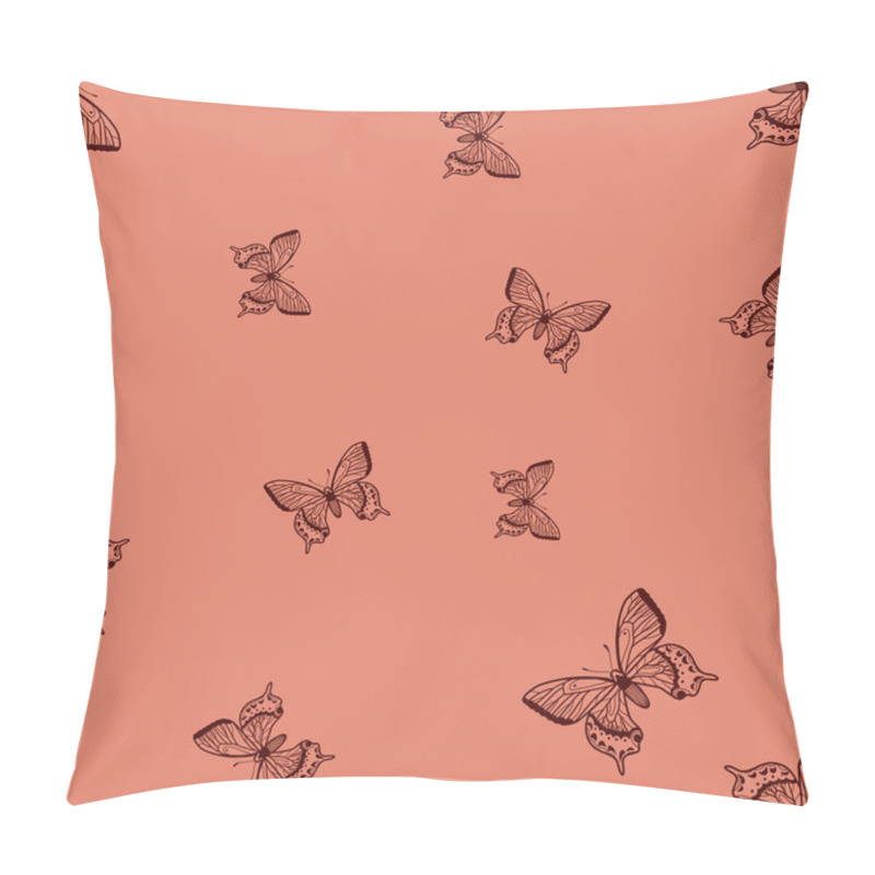 Personality  Butterflies Seamless Pattern. Pillow Covers