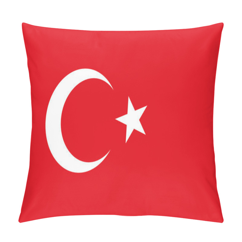 Personality  Turkey Flag Background Pillow Covers